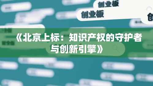 《北京上标:知识产权的守护者与创新引擎》