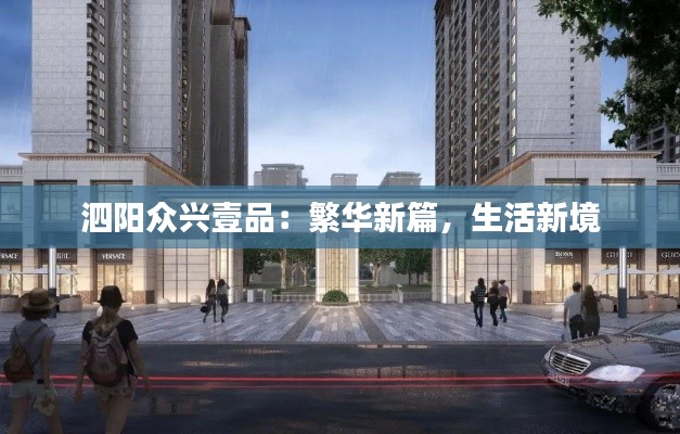 泗阳众兴壹品:繁华新篇,生活新境