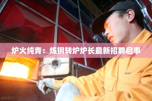 炉火纯青:炼钢转炉炉长最新招聘启事