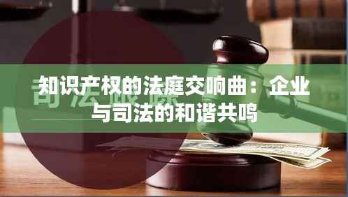 知识产权的法庭交响曲:企业与司法的和谐共鸣