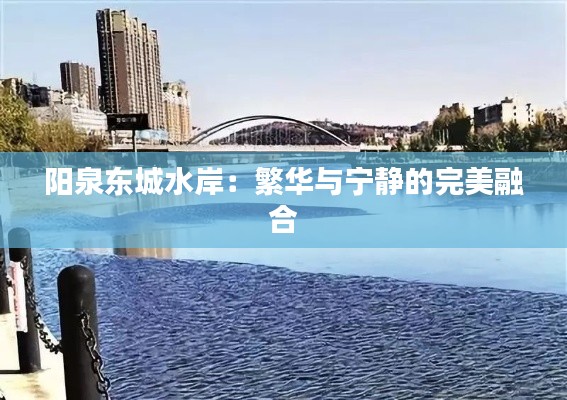 阳泉东城水岸:繁华与宁静的完美融合