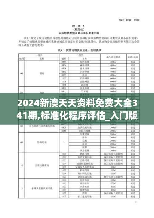 2024新澳天天资料免费大全341期,标准化程序评估_入门版4.735