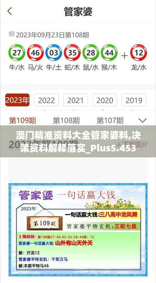 澳门精准资料大全管家婆料,决策资料解释落实_Plus5.453
