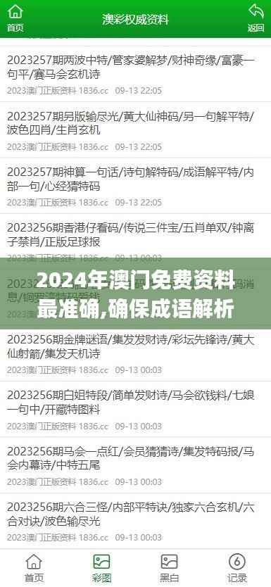 2024年澳门免费资料最准确,确保成语解析_专属版7.192