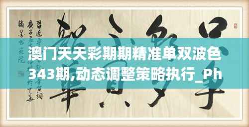 澳门天天彩期期精准单双波色343期,动态调整策略执行_Phablet15.690