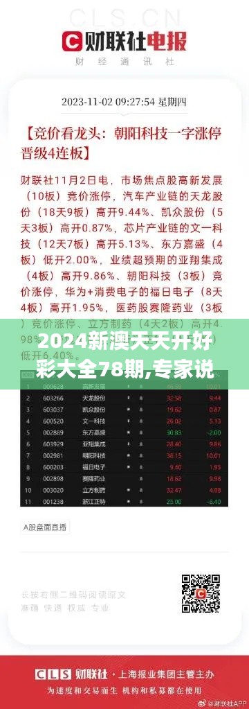 2024新澳天天开好彩大全78期,专家说明意见_模拟版1.752