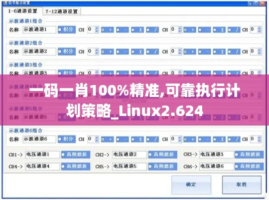 一码一肖100%精准,可靠执行计划策略_Linux2.624