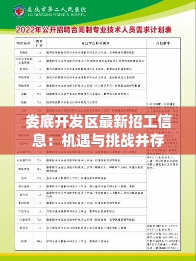 娄底开发区最新招工信息:机遇与挑战并存