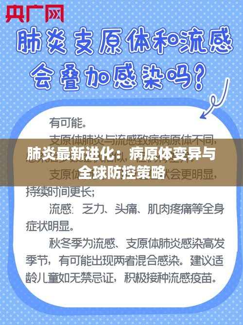 肺炎最新进化:病原体变异与全球防控策略