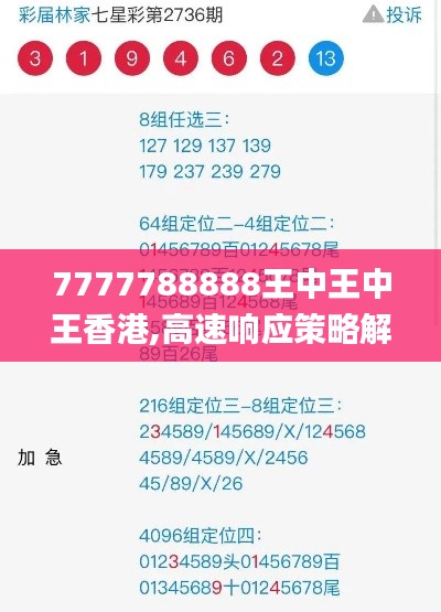 7777788888王中王中王香港,高速响应策略解析_苹果3.885