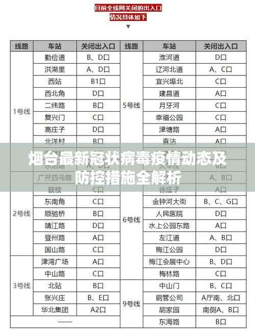 烟台最新冠状病毒疫情动态及防控措施全解析