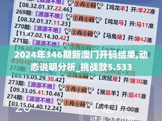 2024年346期新澳门开码结果,动态说明分析_挑战款5.533