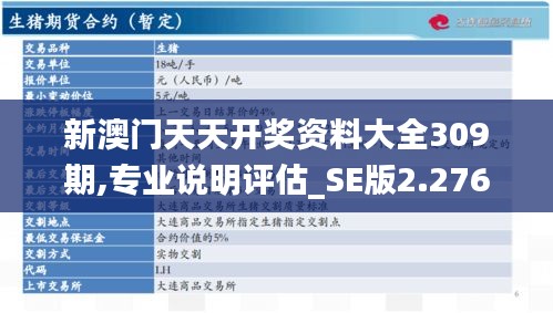 新澳门天天开奖资料大全309期,专业说明评估_SE版2.276