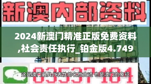 2024新澳门精准正版免费资料,社会责任执行_铂金版4.749