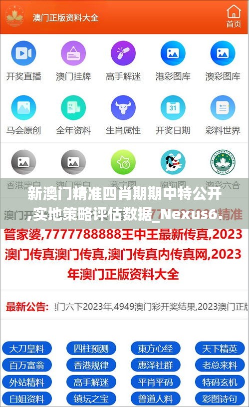 新澳门精准四肖期期中特公开,实地策略评估数据_Nexus6.276