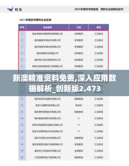 新澳精准资料免费,深入应用数据解析_创新版2.473