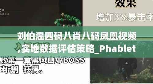 刘伯温四码八肖八码凤凰视频,实地数据评估策略_Phablet16.567