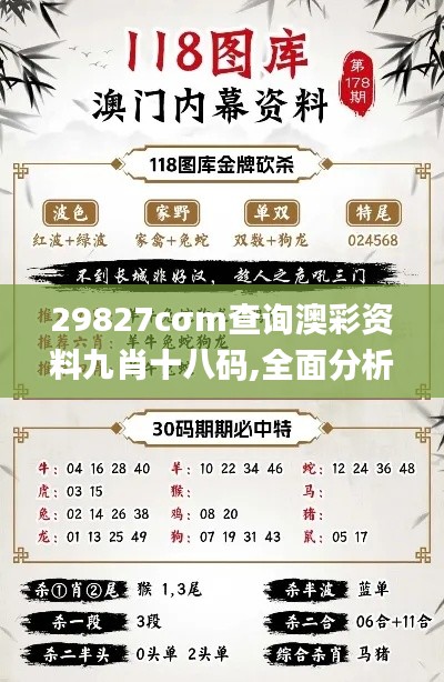 29827cσm查询澳彩资料九肖十八码,全面分析说明_pack14.861