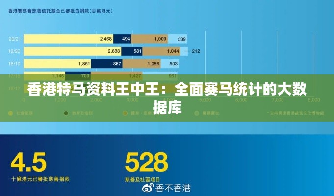 香港特马资料王中王:全面赛马统计的大数据库