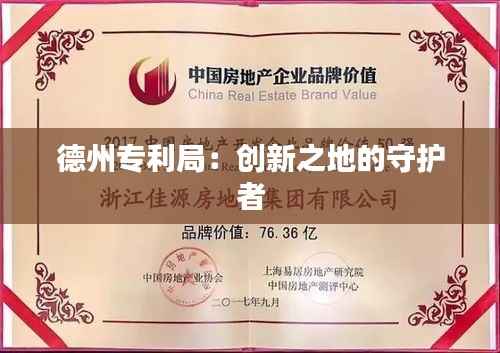 德州专利局:创新之地的守护者