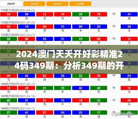 2024澳门天天开好彩精准24码349期:分析349期的开奖密码