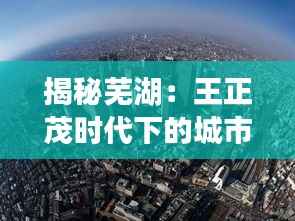 揭秘芜湖:王正茂时代下的城市人口变迁