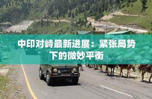 中印对峙最新进展:紧张局势下的微妙平衡