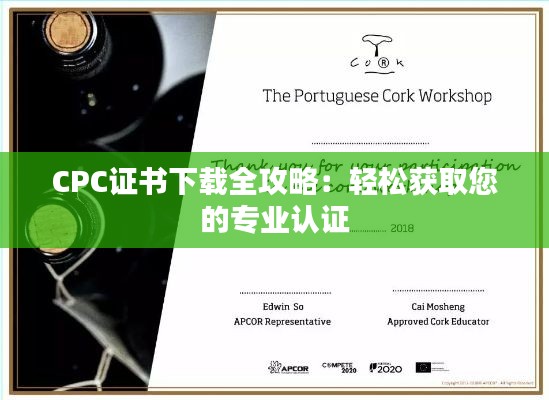CPC证书下载全攻略:轻松获取您的专业认证