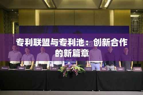 专利联盟与专利池:创新合作的新篇章