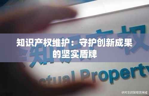 知识产权维护:守护创新成果的坚实盾牌