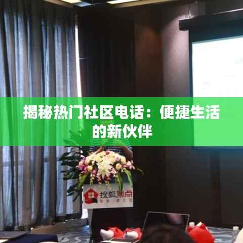 揭秘热门社区电话:便捷生活的新伙伴