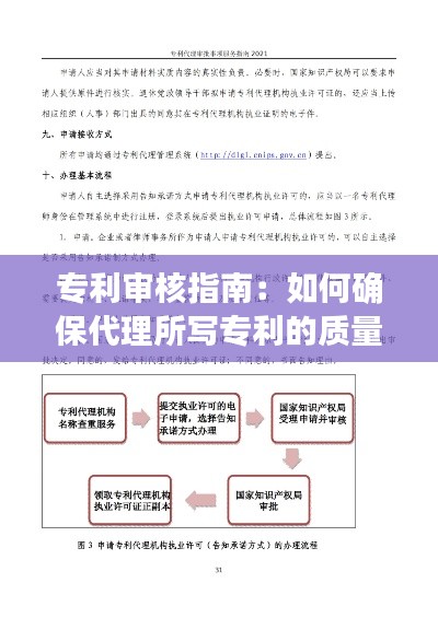 专利审核指南:如何确保代理所写专利的质量
