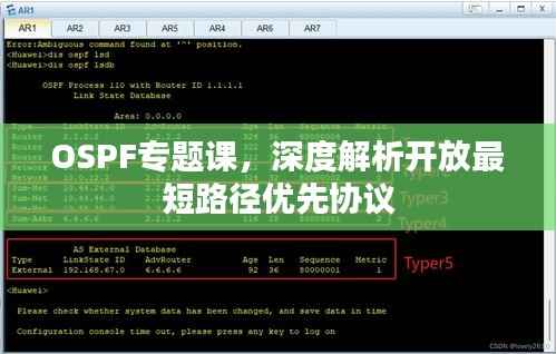 OSPF专题课,深度解析开放最短路径优先协议