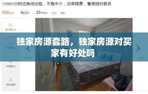 独家房源套路,独家房源对买家有好处吗