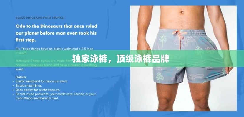 独家泳裤,顶级泳裤品牌