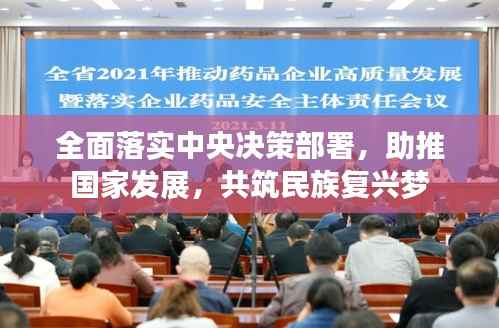 全面落实中央决策部署,助推国家发展,共筑民族复兴梦