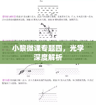 小黎微课专题四,光学深度解析