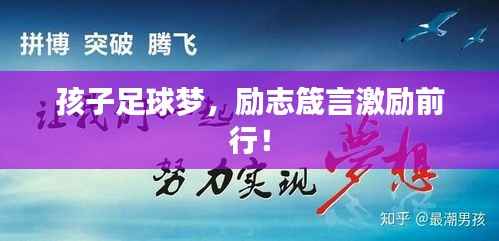 孩子足球梦,励志箴言激励前行!