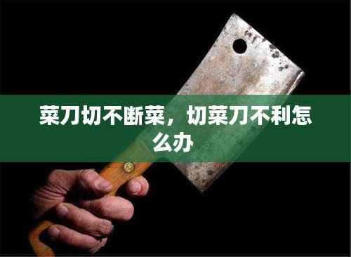 菜刀切不断菜,切菜刀不利怎么办