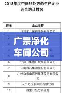 广宗净化车间公司权威排名榜单揭晓!