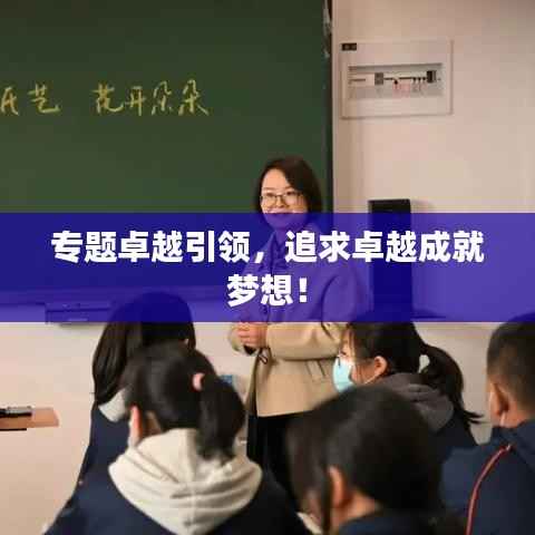 专题卓越引领,追求卓越成就梦想!