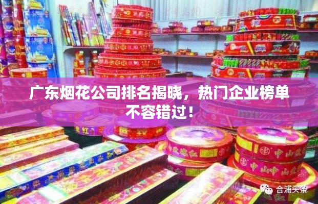 广东烟花公司排名揭晓,热门企业榜单不容错过!