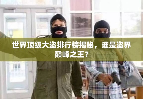 世界顶级大盗排行榜揭秘,谁是盗界巅峰之王?