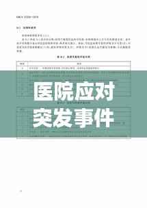 医院应对突发事件的策略与措施,高效应对,保障安全