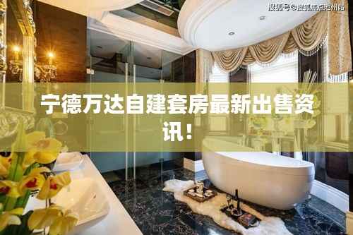 宁德万达自建套房最新出售资讯!