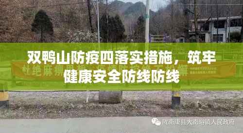 双鸭山防疫四落实措施,筑牢健康安全防线防线