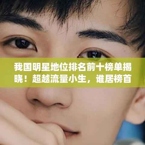 我国明星地位排名前十榜单揭晓!超越流量小生,谁居榜首?