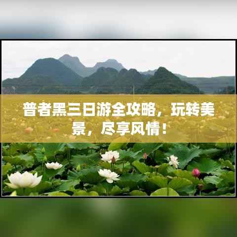 普者黑三日游全攻略,玩转美景,尽享风情!