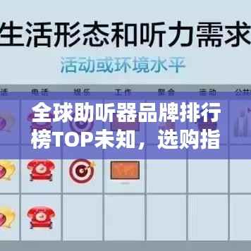 全球助听器品牌排行榜TOP未知,选购指南与品牌推荐