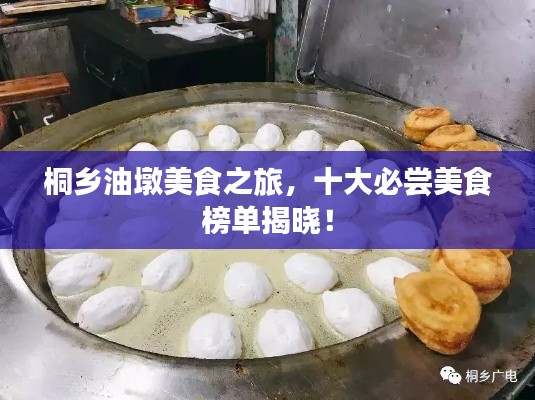 桐乡油墩美食之旅,十大必尝美食榜单揭晓!